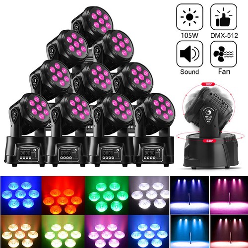 10x 105w led rgbw - 105w, dj