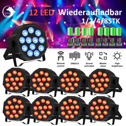 Led 120w batteria rgb wash - 120w,