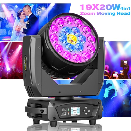19x20w rgbw led testa mobile - testa,
