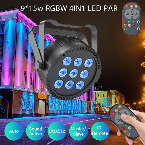 Faretto 135w 9led rgbw - 9led, par