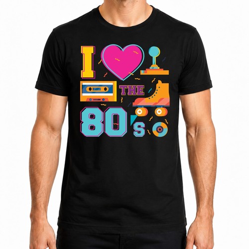 Shirt uomo the 80 s - i, 80's