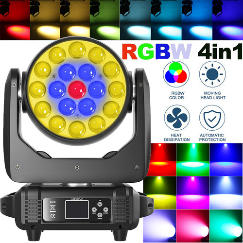 19x15w rgb led testa mobile - 19x15w,